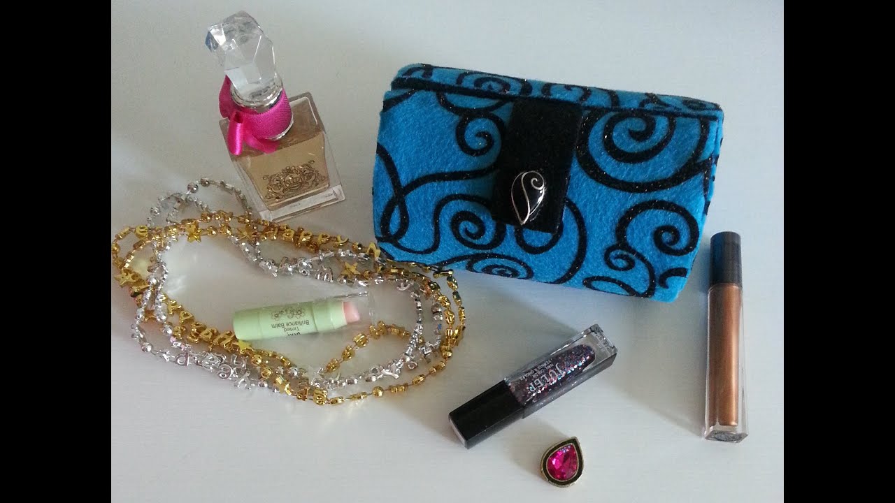 DIY Clutch Purse | Makeup storage Box - Recycling salt box
