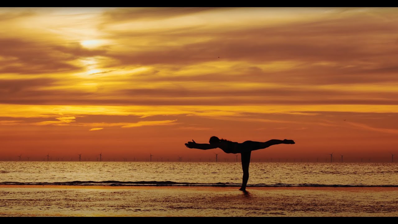 Yoga moves at Zandvoort beach (Tne Netherlands)