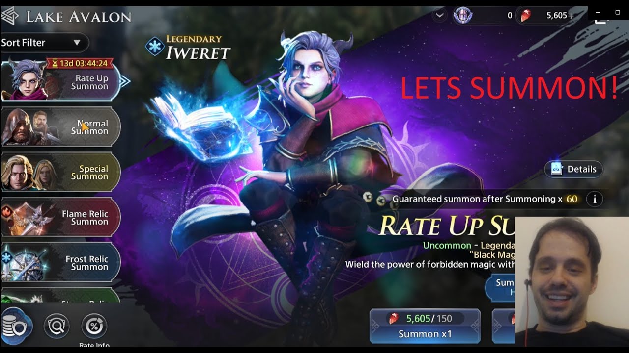 King Arthur Summoning time!Lots of Summons for Guinever and the new Iweret