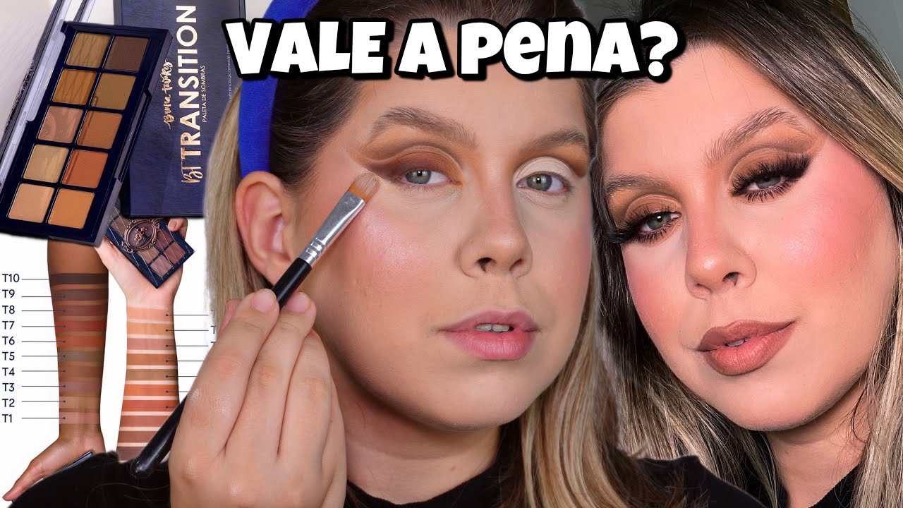 Testando a nova paleta *BT TRANSITION* da Bruna Tavares