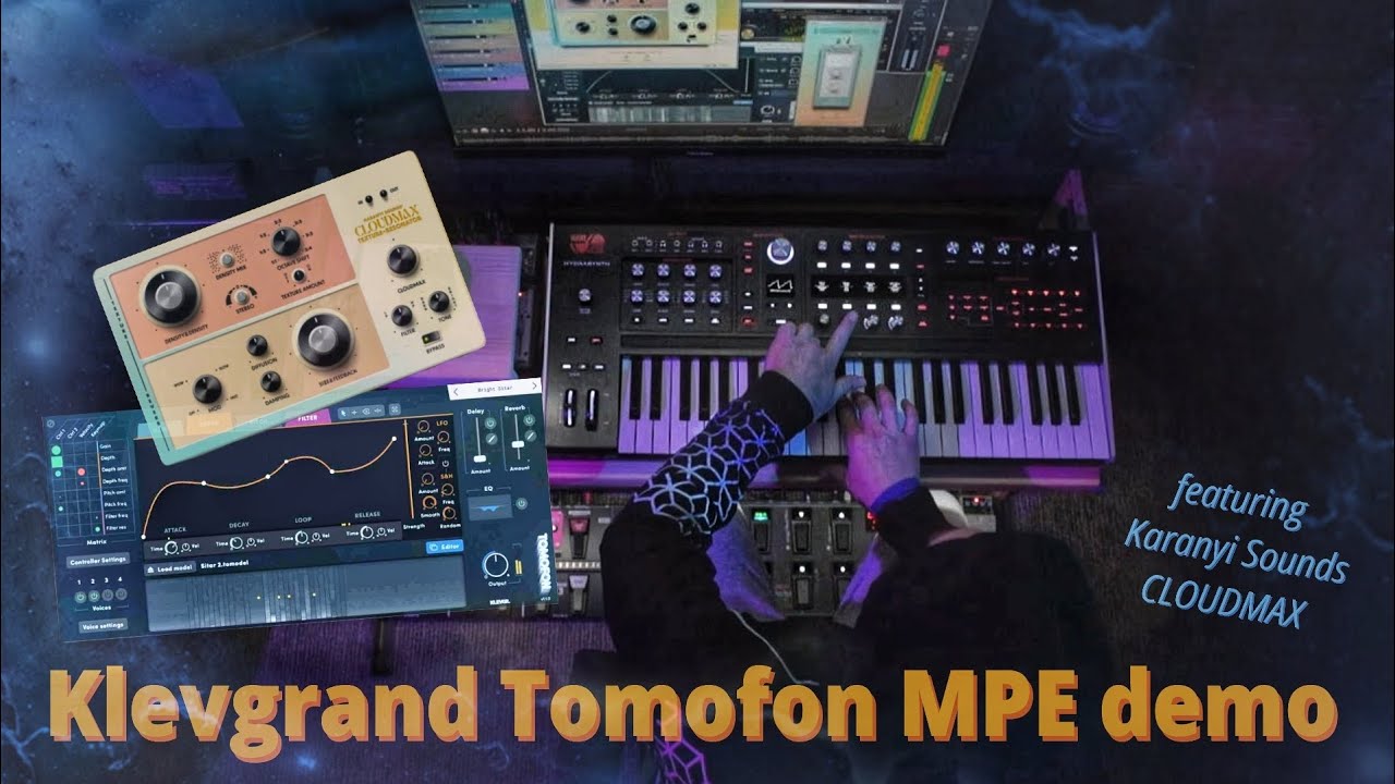 Tomofon Custom MPE Cello Patch Real World Demo/Jam (Also ft. Cloudmax texture resonator)