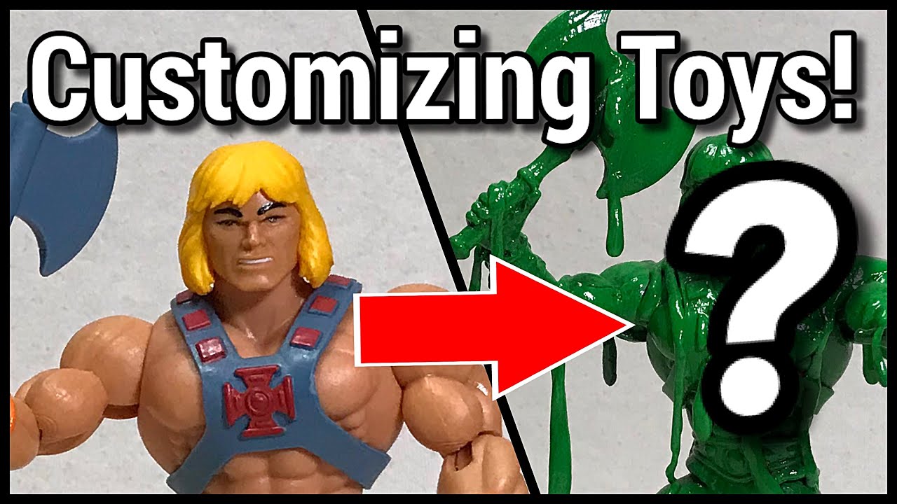 Masters of the Universe Origins Custom Slime Pit He-Man (MOTU) with Thibra and Acrylic Paint
