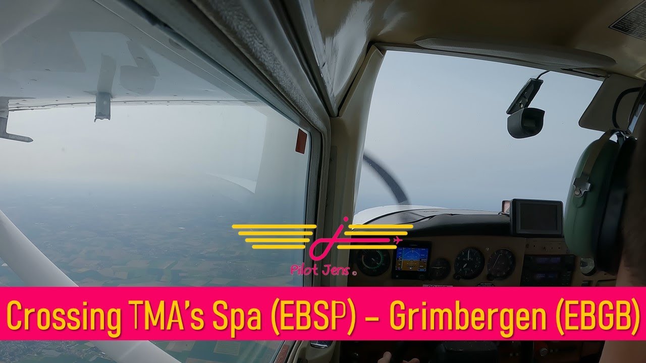 Crossing TMA's from Spa-La Sauvenière (EBSP) to Grimbergen (EBGB) Dual Pilot with ATC!!!
