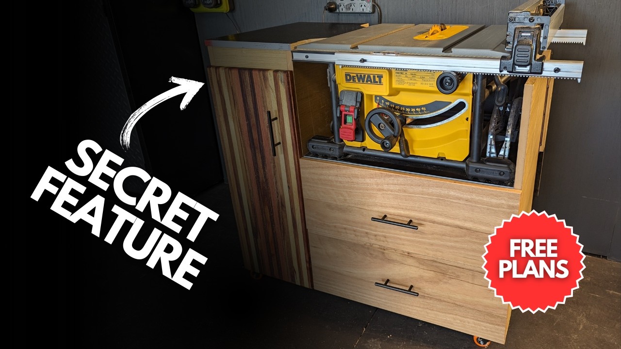 Простая сборка | Шкаф для настольной пилы DeWalt | БЕСПЛАТНЫЕ ЧЕРТЕЖИ