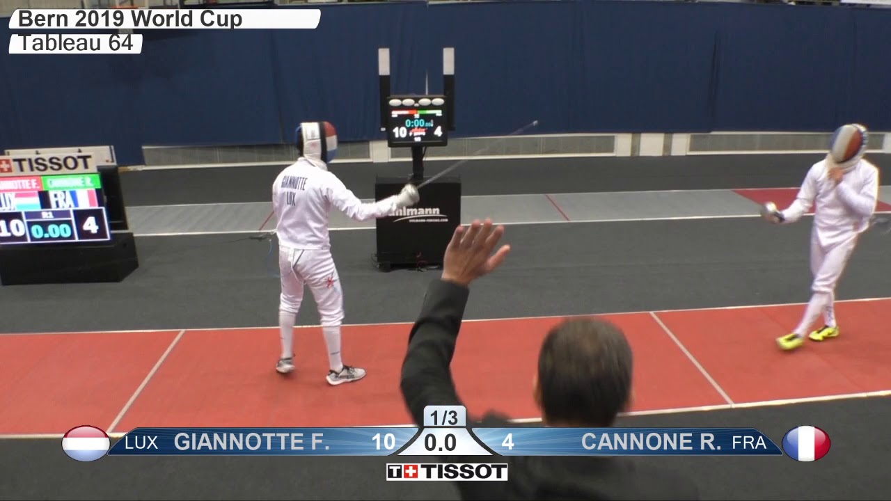 2019 385 T64 30 M E Individual Bern SUI WC RED CANNONE FRA vs GIANNOTTE LUX