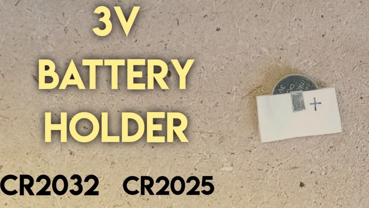 How to make a 3v battery holder for projects