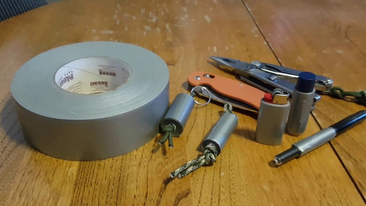Life Hack: Everyday carry (EDC) Duct tape options!!