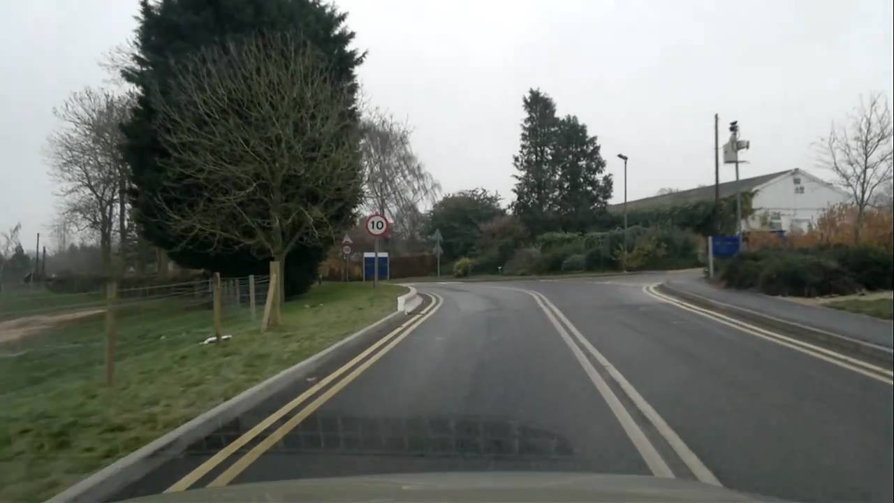 Drive round Sparsholt College, Winchester, Hampshire