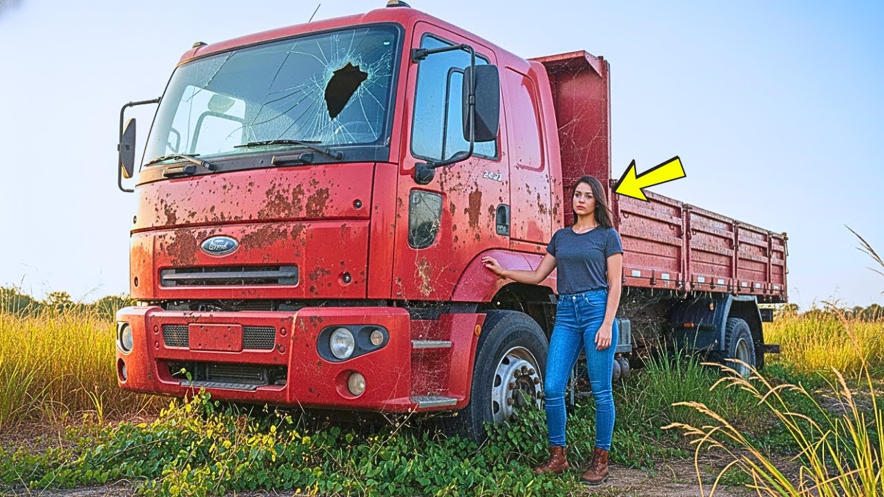 ELLA COMPRÓ UN FORD CARGO 2422 ABANDONADO EN EL MONTE… Y LO QUE HALLÓ EN EL MOTOR SORPRENDIÓ