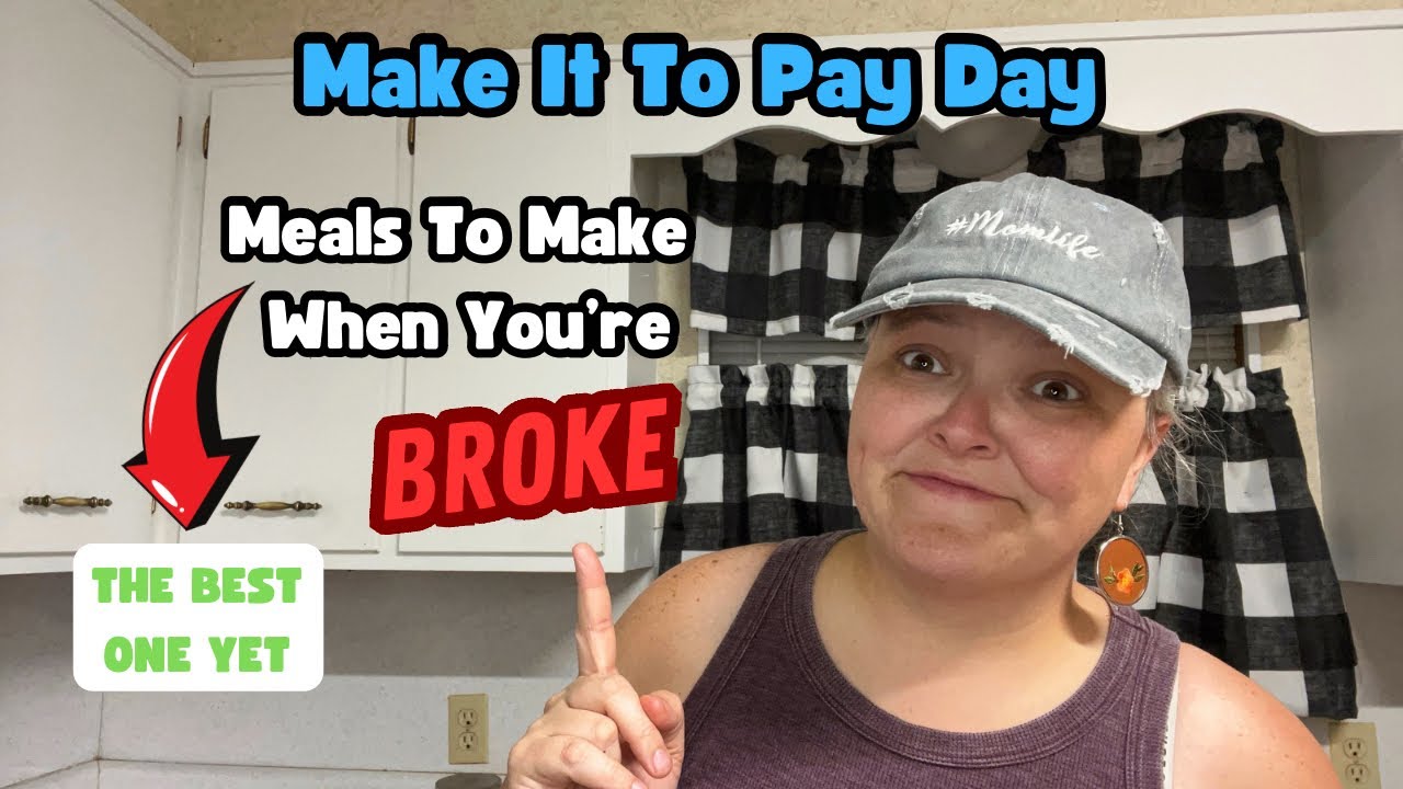 THE BEST MAKE IT TO PAYDAY MEAL || LOW CARB Meals To Make When You’re Broke