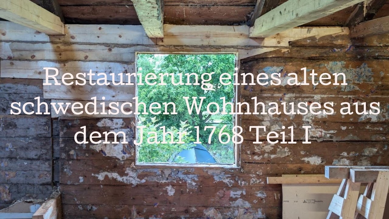 Restaurierung eines alten schwedischen Wohnhauses aus dem Jahr 1768.