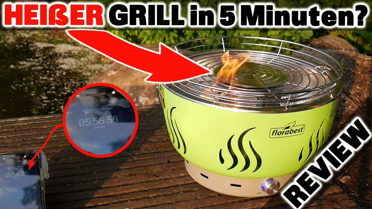 Florabest (Lidl) Holzkohle-Grill mit Aktivbelüftung im Test [deutsch]