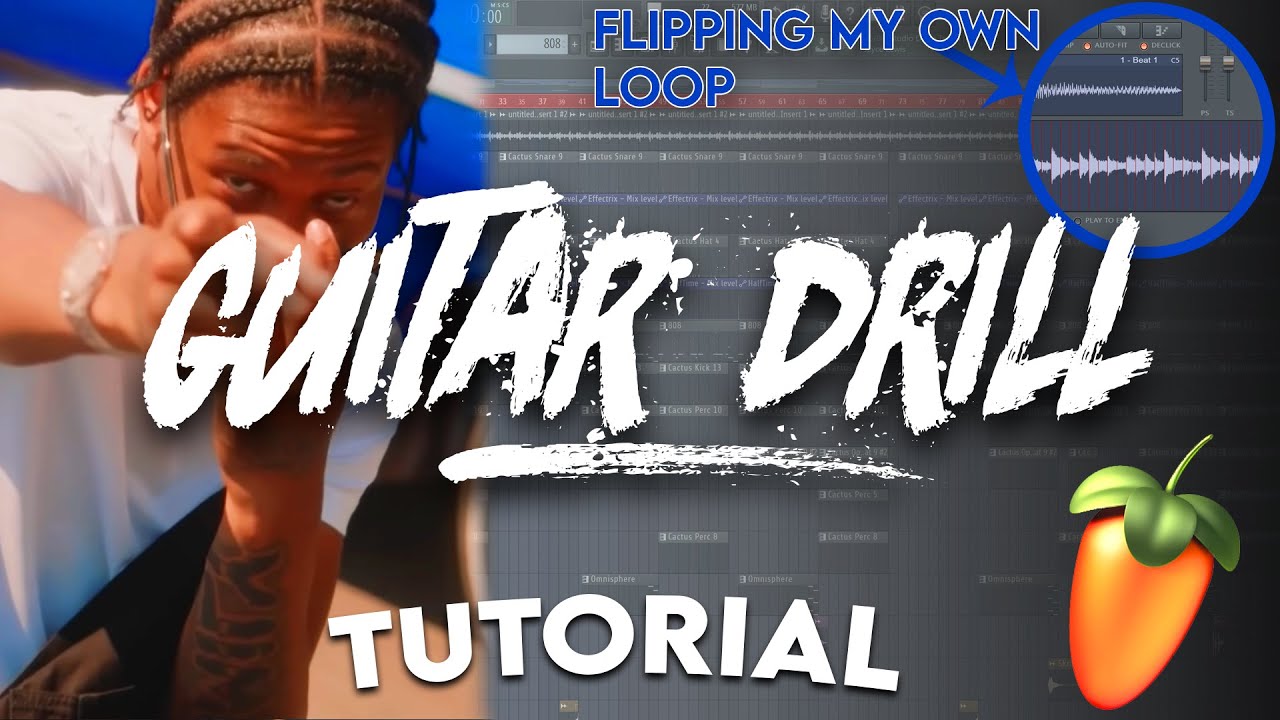 MAKING OWN SAMPLE THEN FLIPPING IT INTO A DRILL BEAT (How To Make A Guitar Drill Beat)