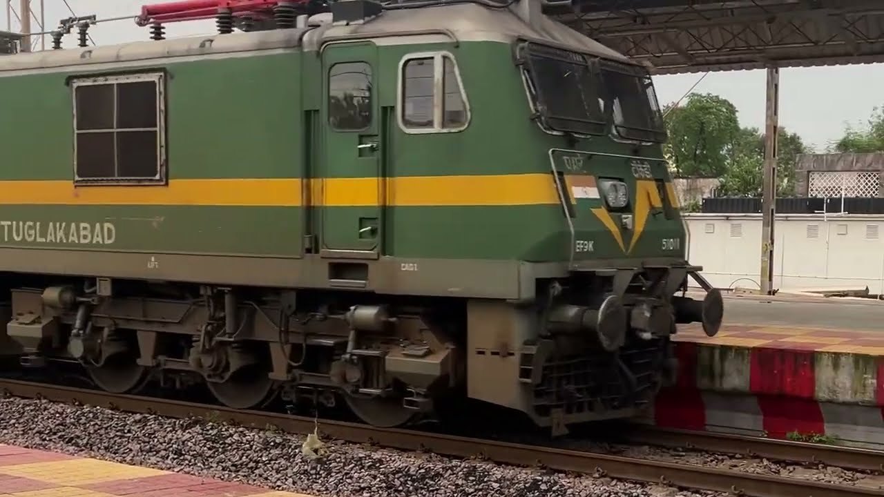 EF9K WAP-9 (TKD): The Beast of Indian Railways | Full Speed Run  #train #railway #indianrailways 