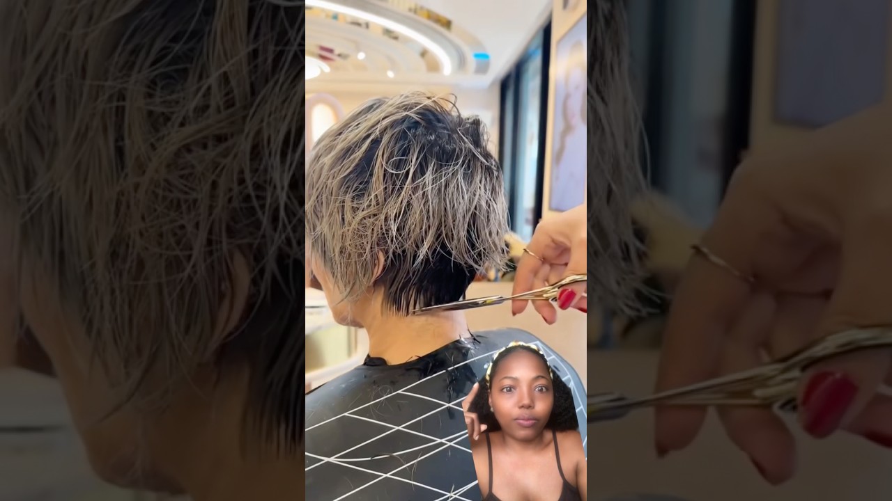 Corte de pelo en pelo corto Bob 🥵🥵para mujer de 30 a 40 #shotrs #viralshorts #tutorial #hair