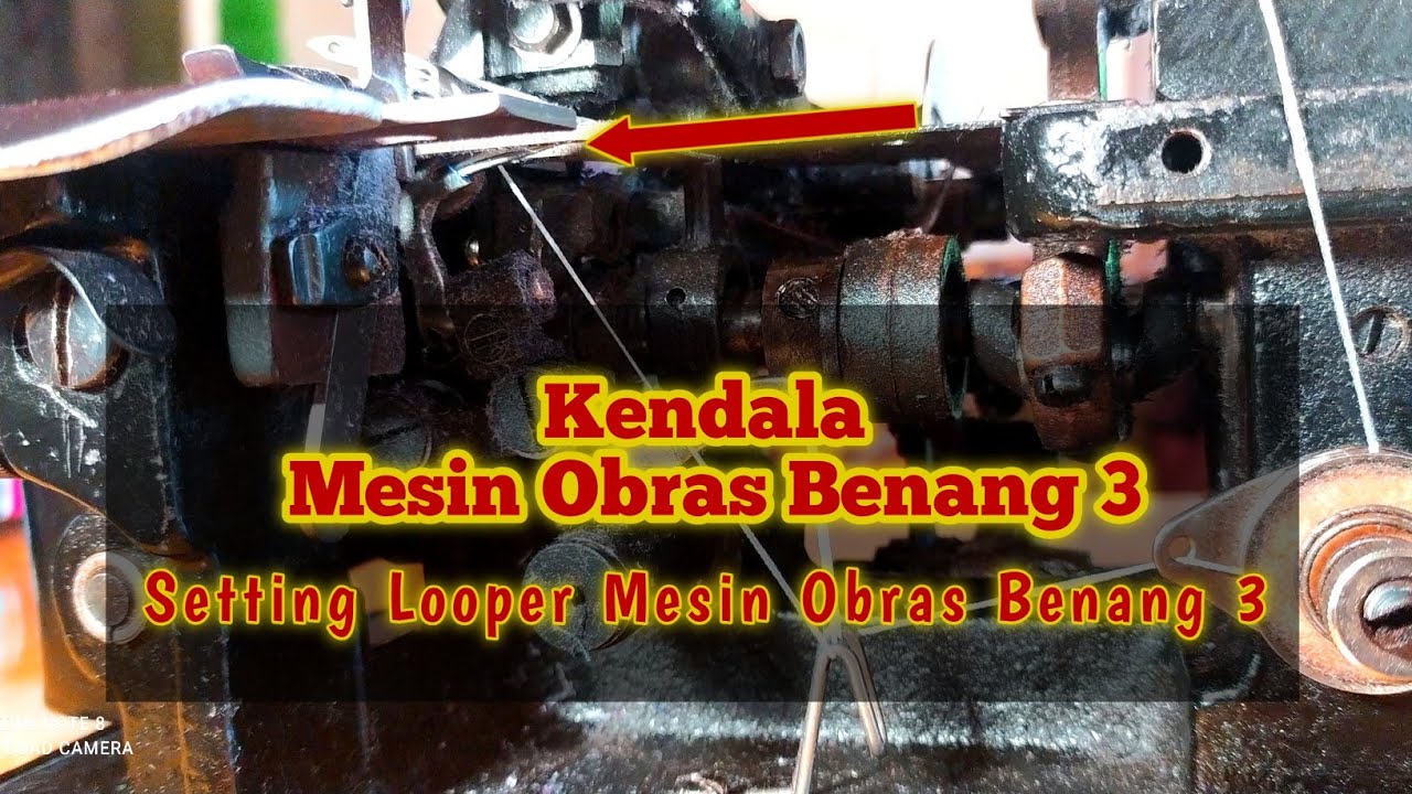 Penyebab Obras Tidak Menganyam || setting looper obras benang 3