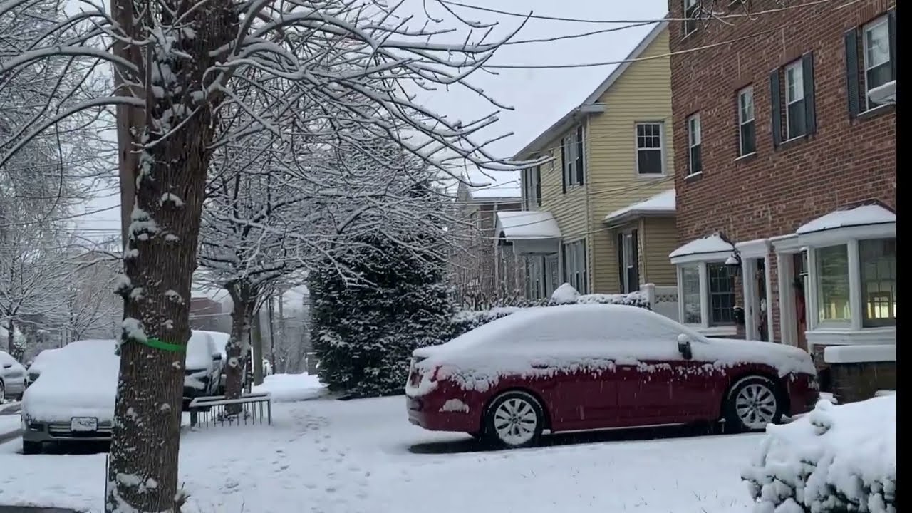 Snowfall in New York City Usa 4K #newyorkcity #snowfall #usa