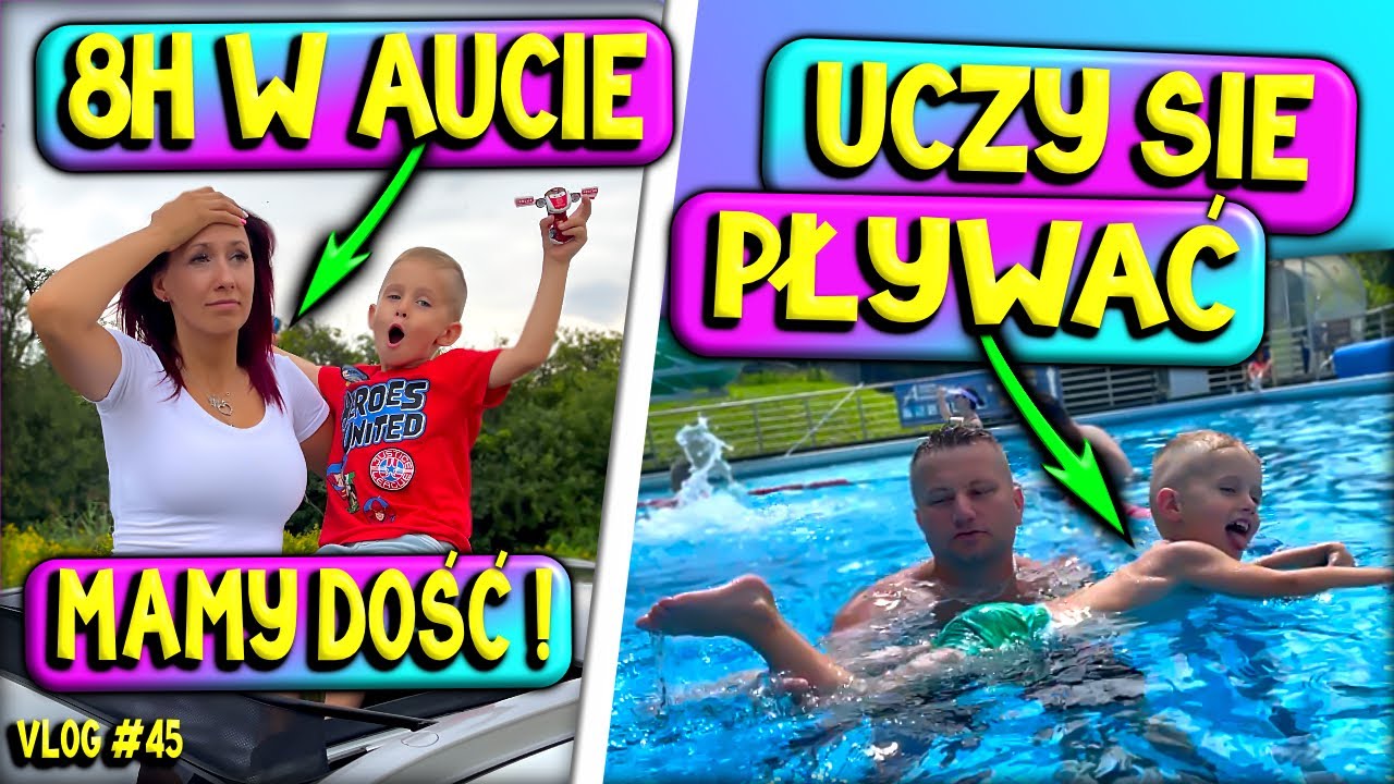 8H W SAMOCHODZIE 😮 Mamy dość! 😡 Noc w aucie?! 🌙 Mikołaj uczy się pływać Marivo Wakacyjny Vlog #45