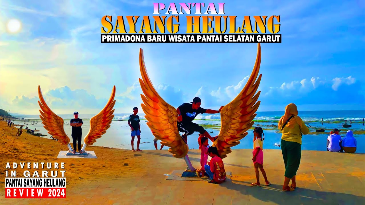 PANTAI SAYANG HEULANG || PRIMADONA BARU WISATA PANTAI SELATAN GARUT || REVIEW 2024