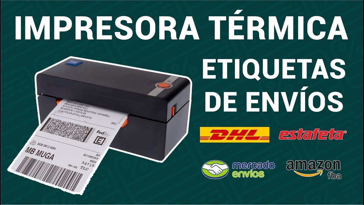 IMPRESORA TÉRMICA para ETIQUETAS de ENVÍO sin GASTAR EN CARTUCHOS O TINTA - Impresora ZENDIO