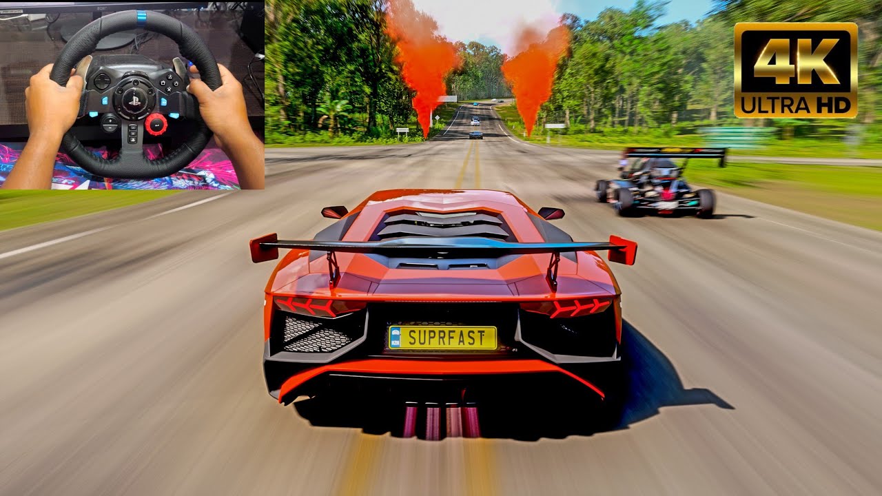 Lamborghini Aventador (1438HP) vs Extreme Cars Challenge | Forza Horizon 5 G29