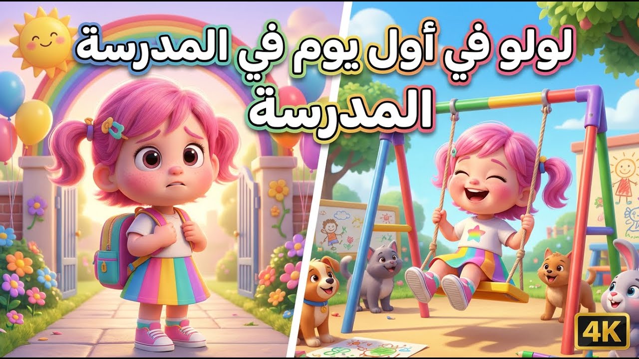لولو في أول يوم مدرسة 🧸📚| يترا عملت اية؟؟