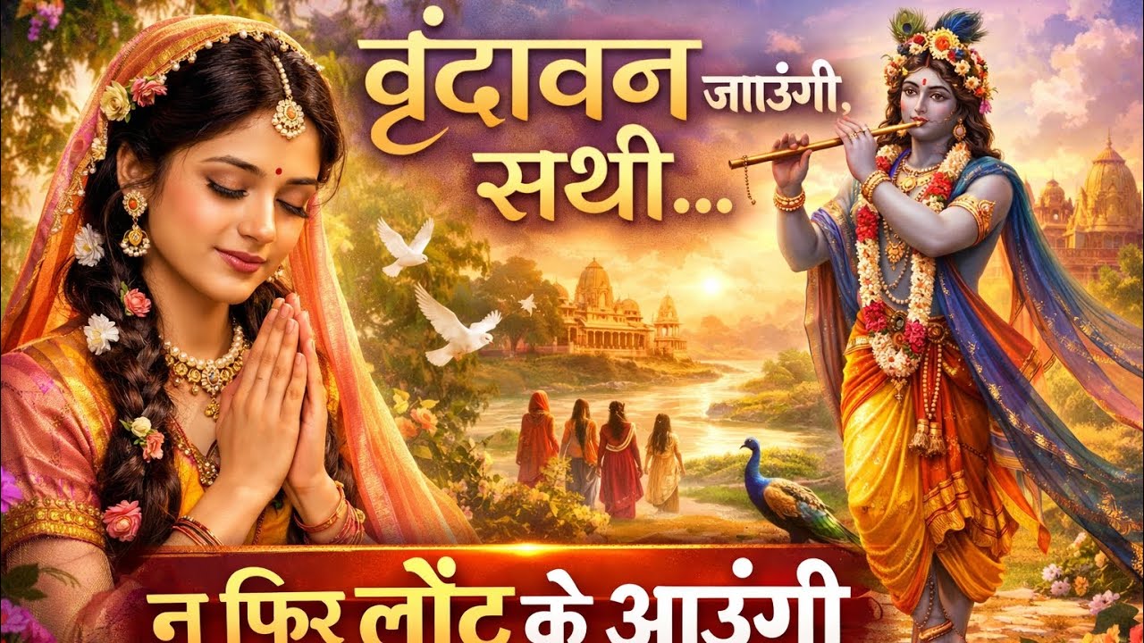 वृंदावन जाऊंगी सखी, न फिर लौट के आऊंगी | New Krishna Bhajan| Radha Krishna Bhajan | Vrindavan Bhajan