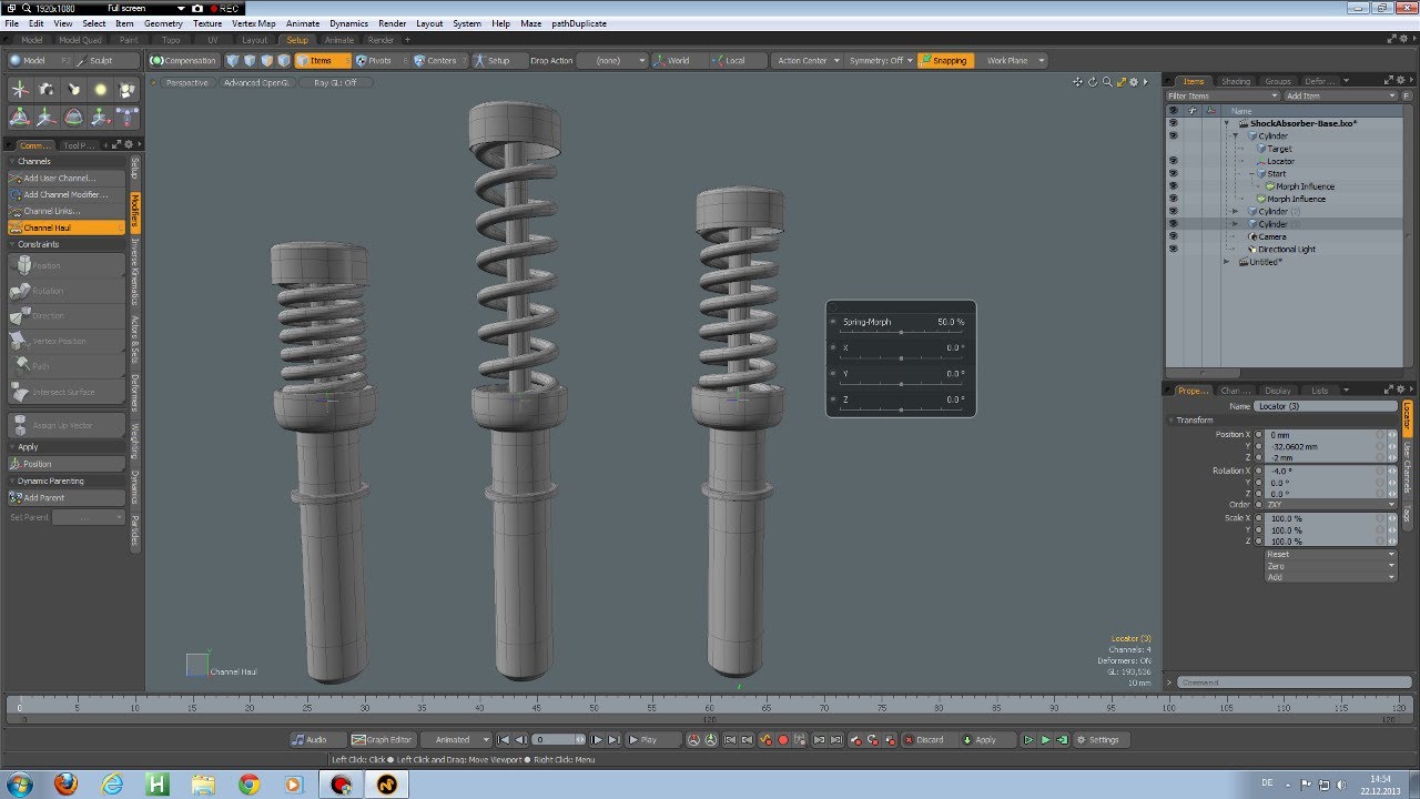 The Foundry MODO -  Animation Basics Part 09 - Morphs