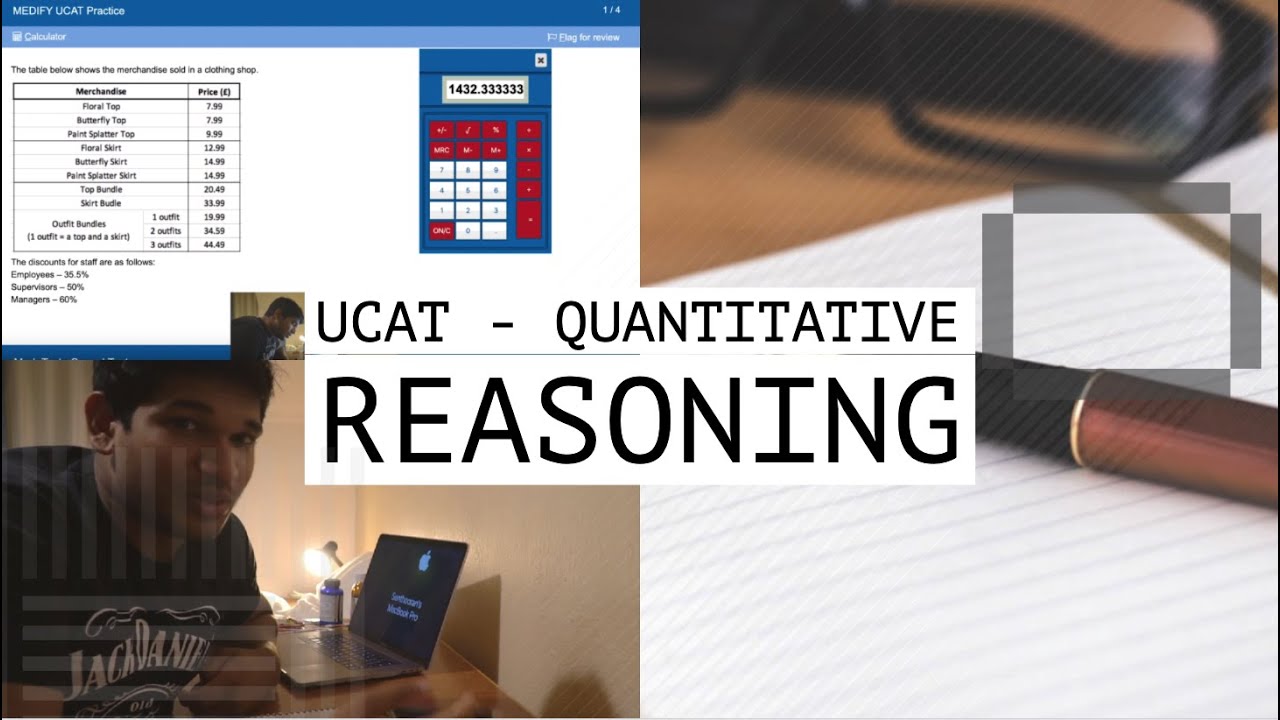 UCAT QUANTITATIVE REASONING - Study With Me with Top Tips 2019 MEDIFY