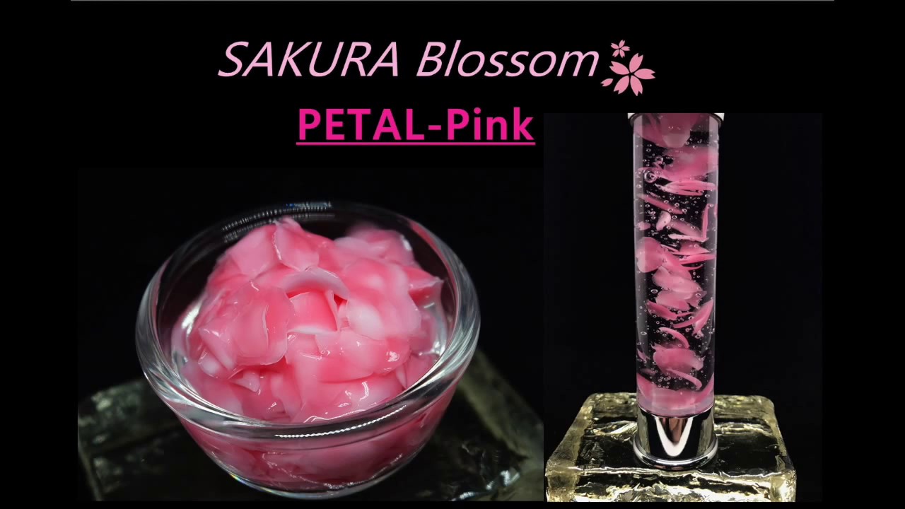 Sakura Blossam gel with White/Pink Petals formulation