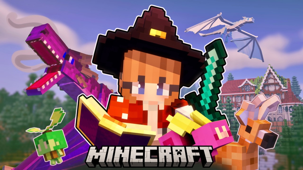 Surviving in a Magic Fantasy World in Minecraft
