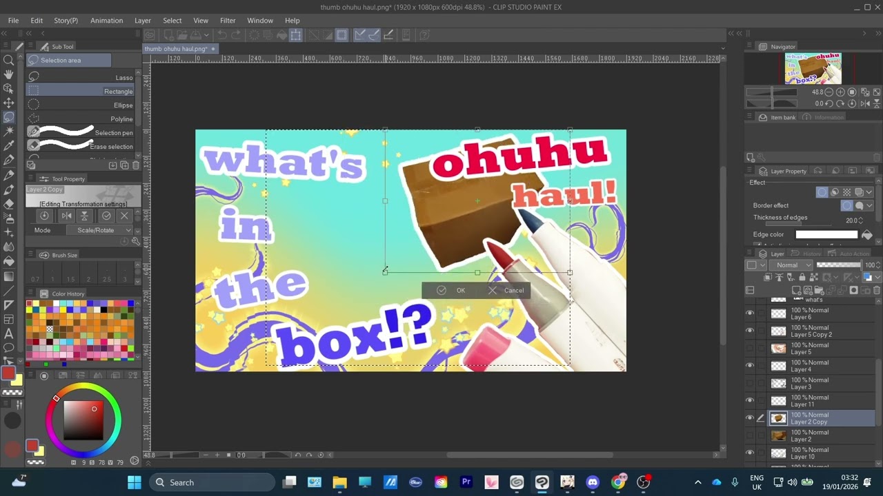 Как изменить размер изображения в Clip Studio Paint