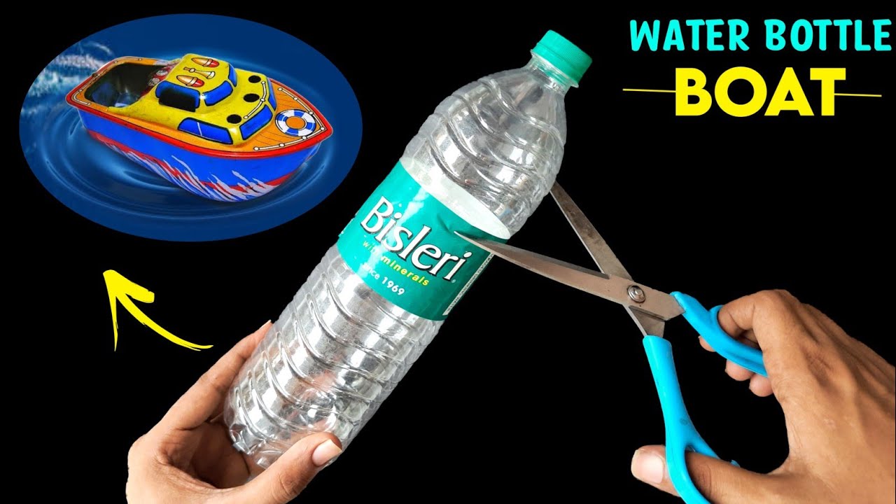 Water bottle boat making , how to make simple and easy boat , best school project