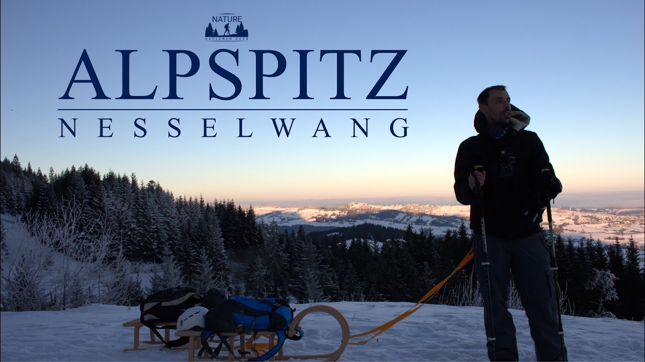 Alpspitz Nesselwang | Winterwanderung mit Schlittenabfahrt | Nature Explorer Guys | Winter Spezial