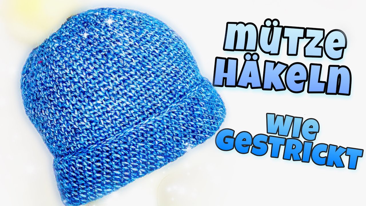 MÜTZE HÄKELN WIE GESTRICKT | EINFACHES MUSTER | ANFÄNGER