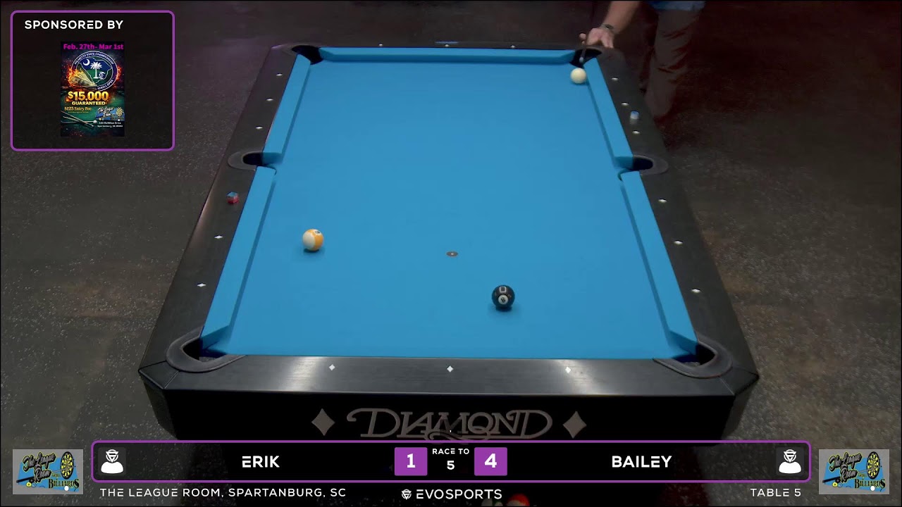 ERIK vs BAILEY - THE LEAGUE ROOM - TABLE 5 | EvoSports