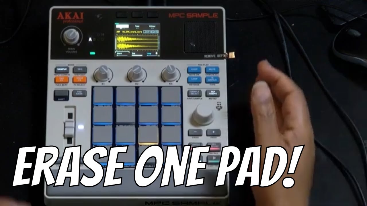 How to Erase note events on a single pad MPC Sample