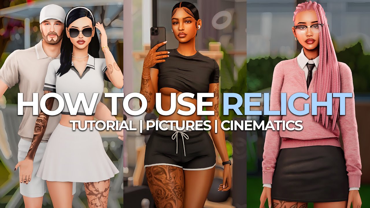 How To Use GShade & Relight in The Sims 4 | Cinematics, SRWE & MORE!