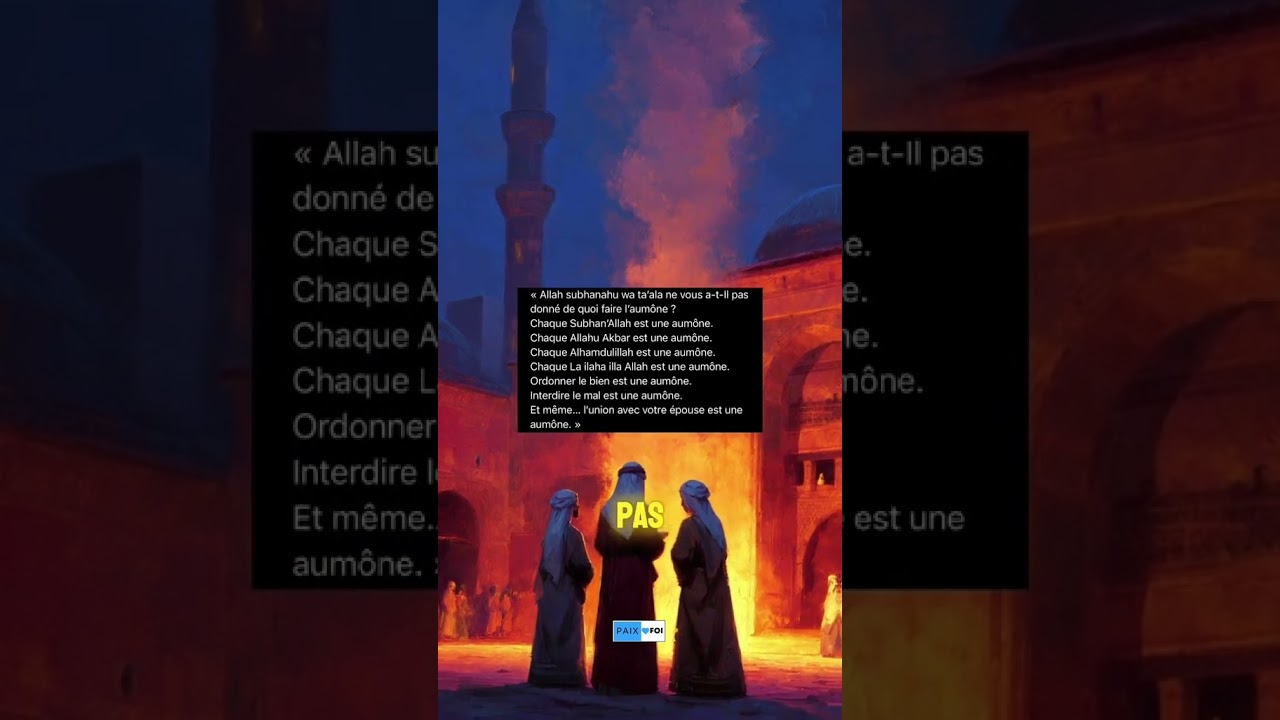 ISLAM / L' Aum&ocirc;ne et son comportement