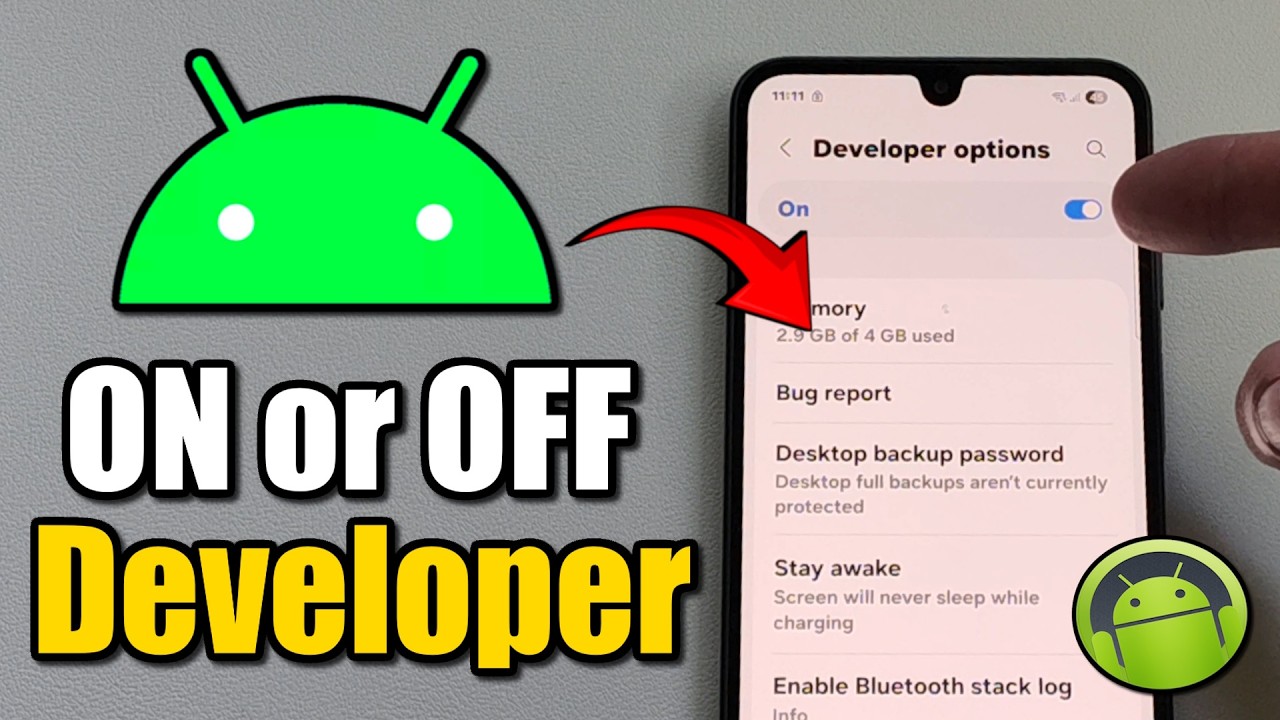 Как включить или выключить ПАРАМЕТРЫ РАЗРАБОТЧИКА на любом Android (2026)