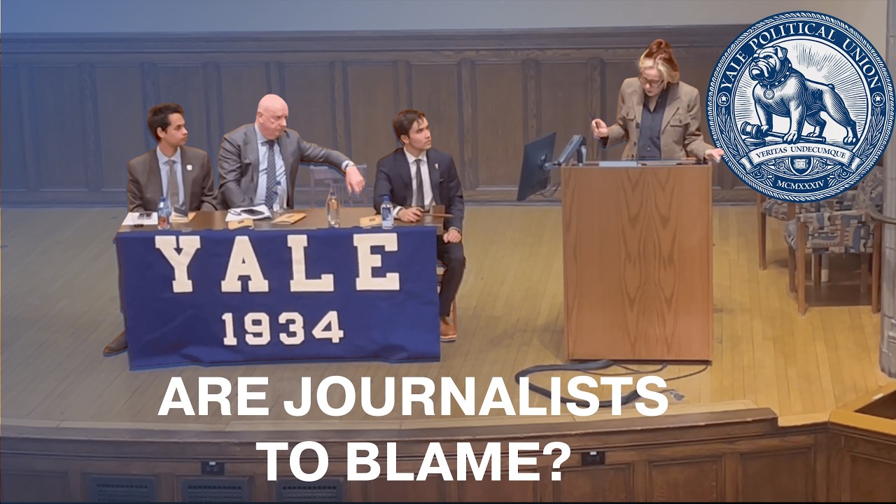 Yale Debates Gerard Baker & Molly Jong-Fast || Journalists Are To Blame For The Loss Of Public Trust