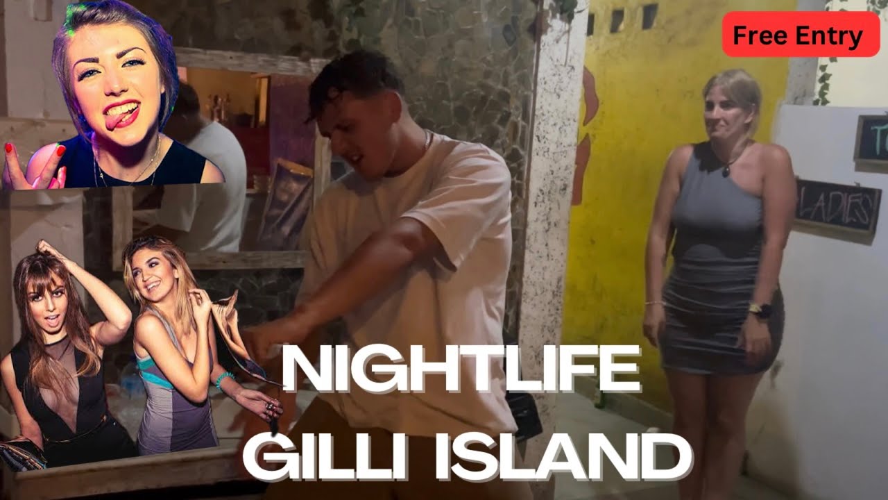 Crazy Nightlife in Gili Trawangan Bali , Best Party Island of Bali 🇮🇩