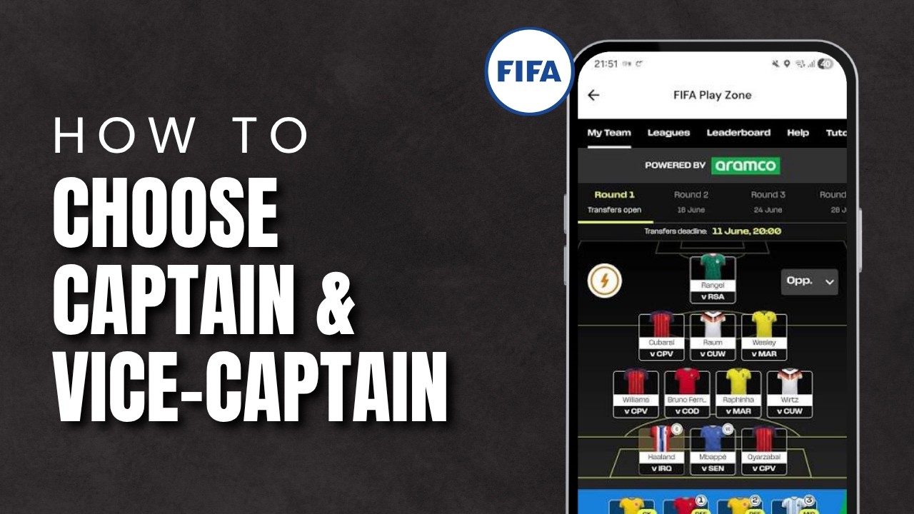 How To Choose Captain And Vice Captain In FIFA World Cup Fantasy 2026