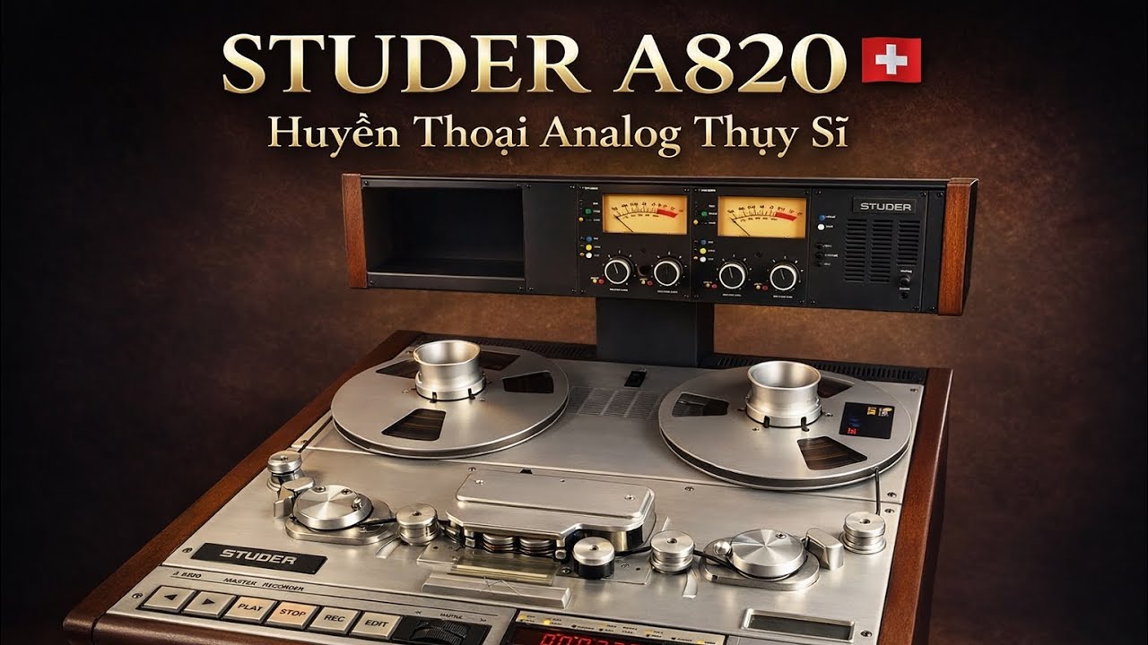😘Bất Ngờ 🎛 Studer A820 – Đầu Từ Bướm Huyền Thoại Thụy Sĩ  (Đẹp Như Vừa Xuất Xưởng)
