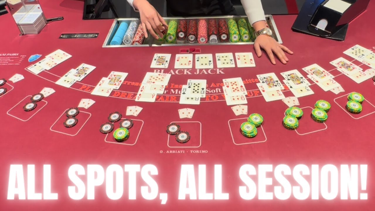 ALL THE SPOTS, ALL SESSION! #blackjack