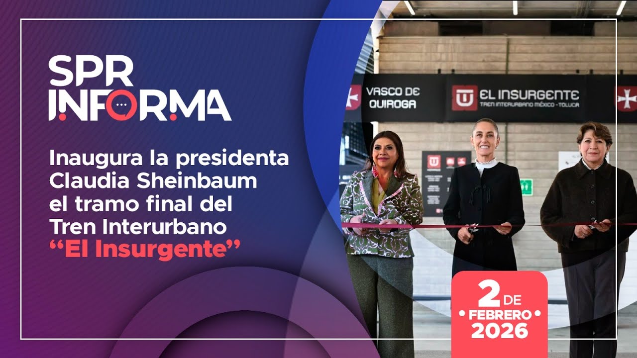 Inaugura la presidenta Claudia Sheinbaum el tramo final del Tren Interurbano “El Insurgente”