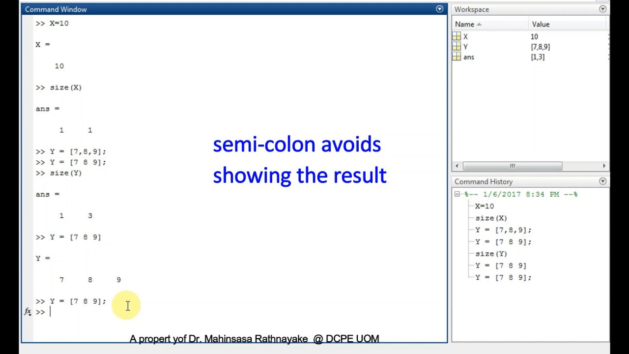 MATLAB for Chemical Engineers - Lesson 01: Getting Started