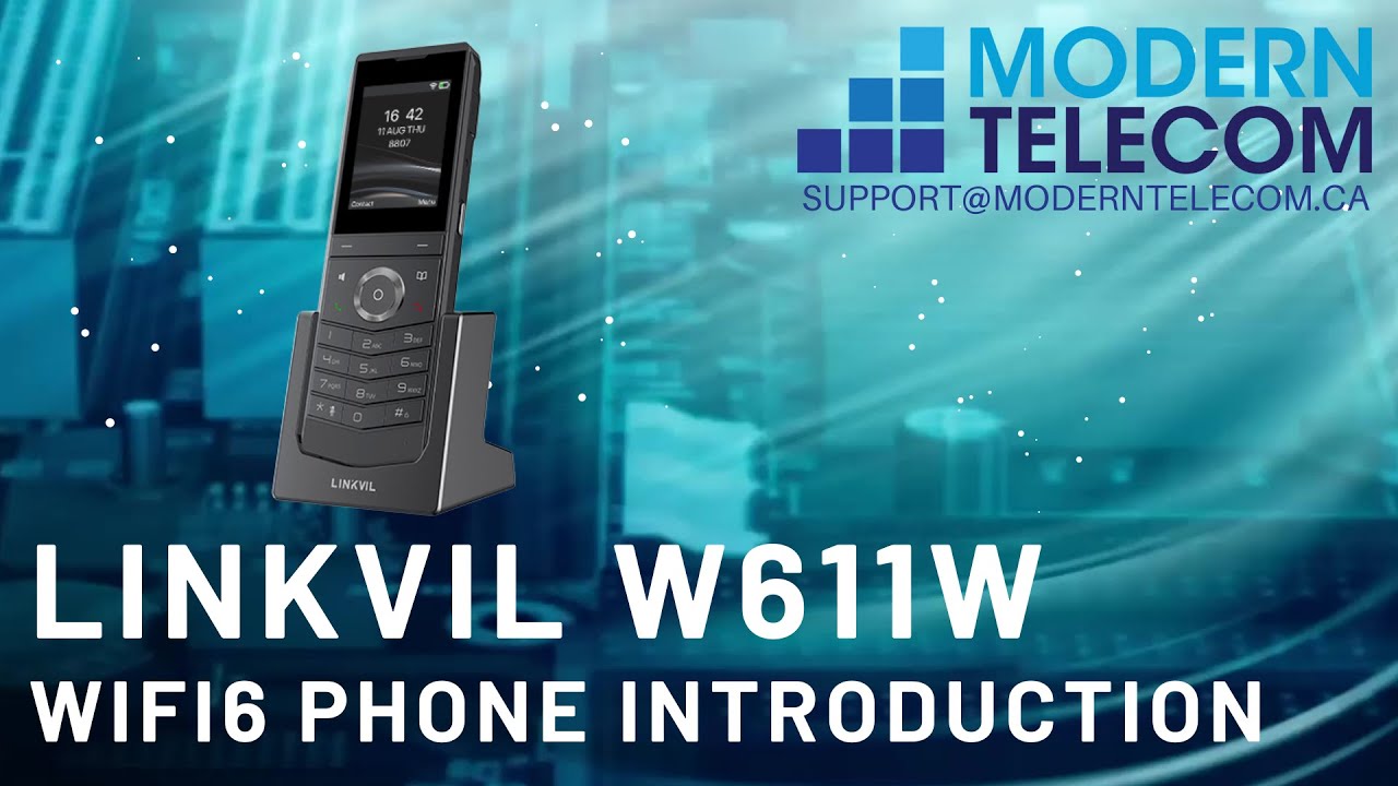 Modern Telecom Demonstration and Training on the Linkvil W611W Cordless WIFI6 Voip Phone