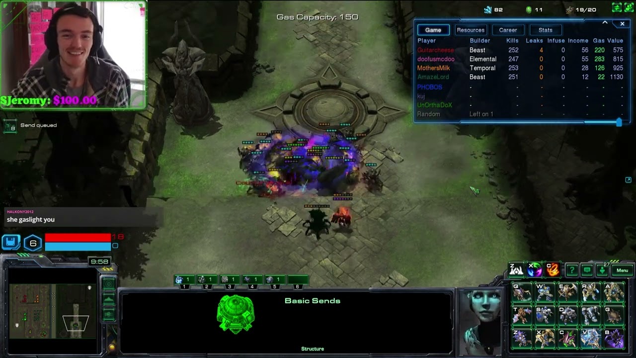 Incredible Elemental Build (through 1st 10 waves) : Squadron Tower Defense : Starcraft 2 Gameplay
