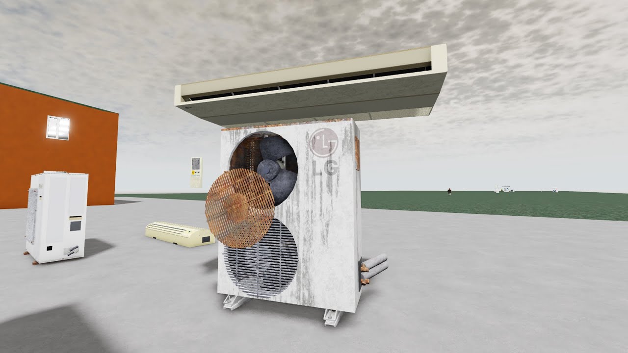 Broken AC and Funny Air Conditioner RTX on | Roblox